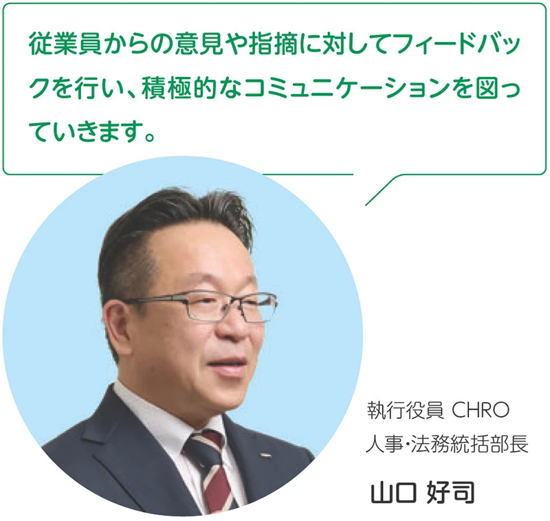 執行役員 CHRO 人事・法務統括部長 山口 好司