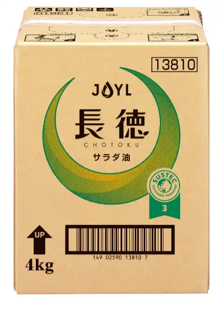 「長徳®︎」サラダ油　4kgバッグインボックス（BIB）