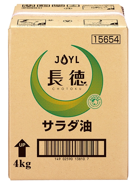 「長徳」サラダ油　4kgバッグインボックス（BIB）