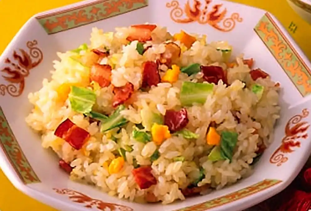 ベーコンとキャベツのDHAチャーハン
