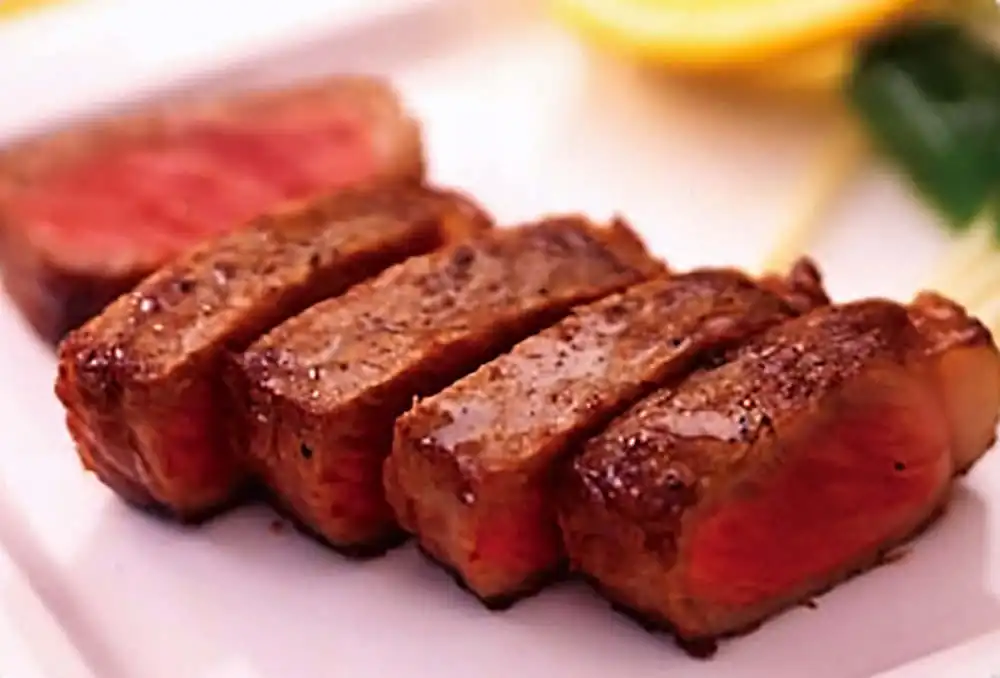 牛肉の鉄板焼き