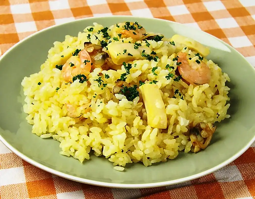 シーフードみかんピラフ