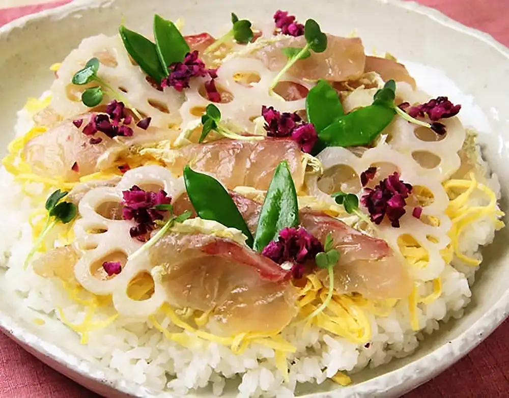 鯛とれんこんのマリネちらし寿司