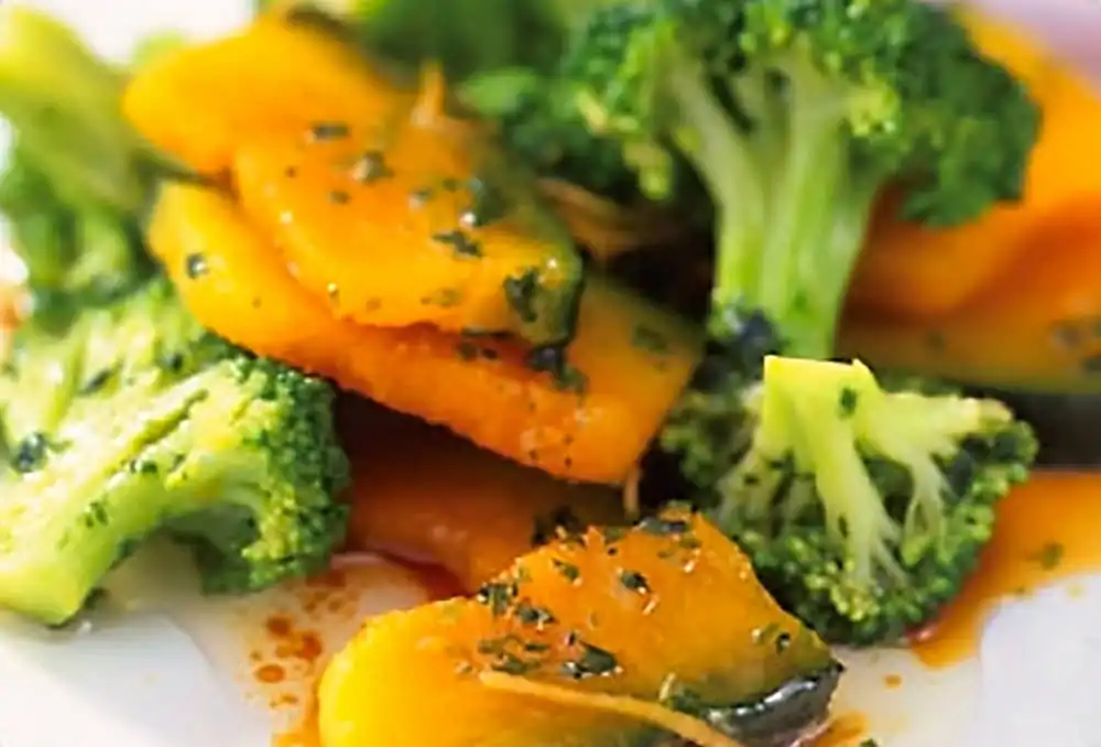 かぼちゃとブロッコリーの青のりサラダ