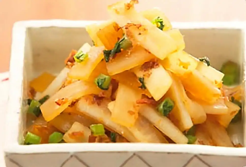 皮ごと！大根のおかかきんぴら