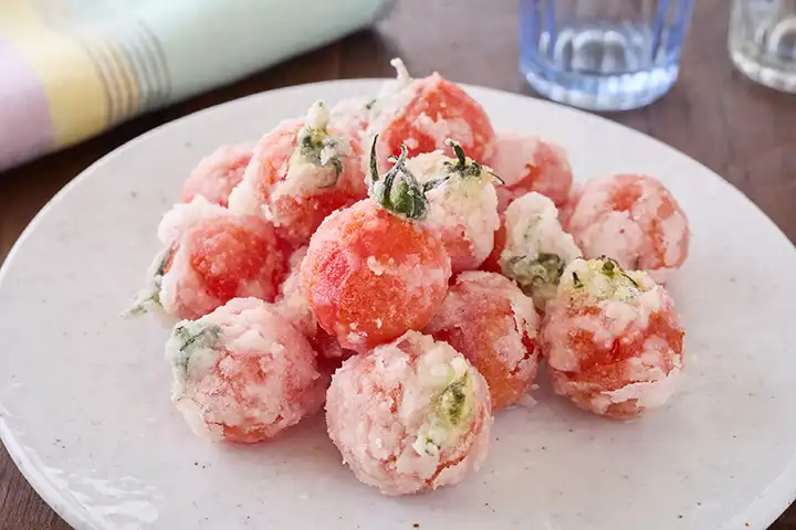 ミニトマトのから揚げ
