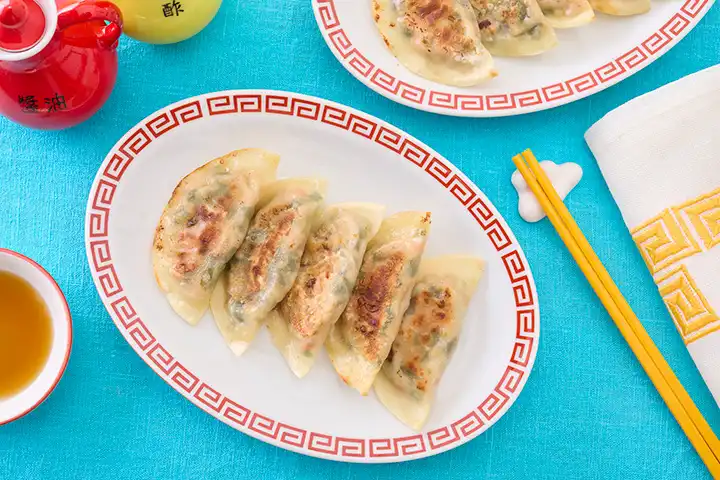 ツナとナムルの折りたたみギョーザ