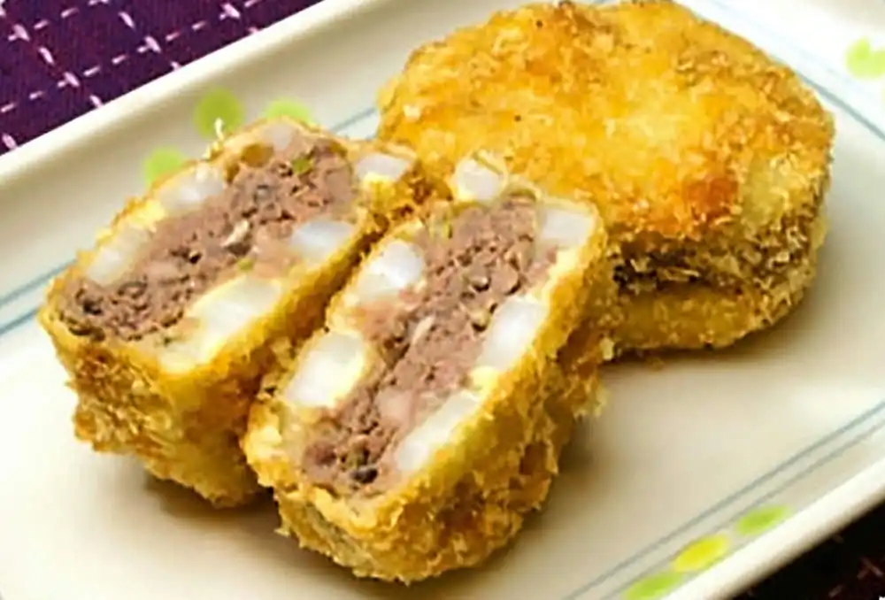牛肉のれんこんはさみ揚げ