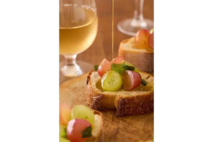 ぶどうのブルスケッタ