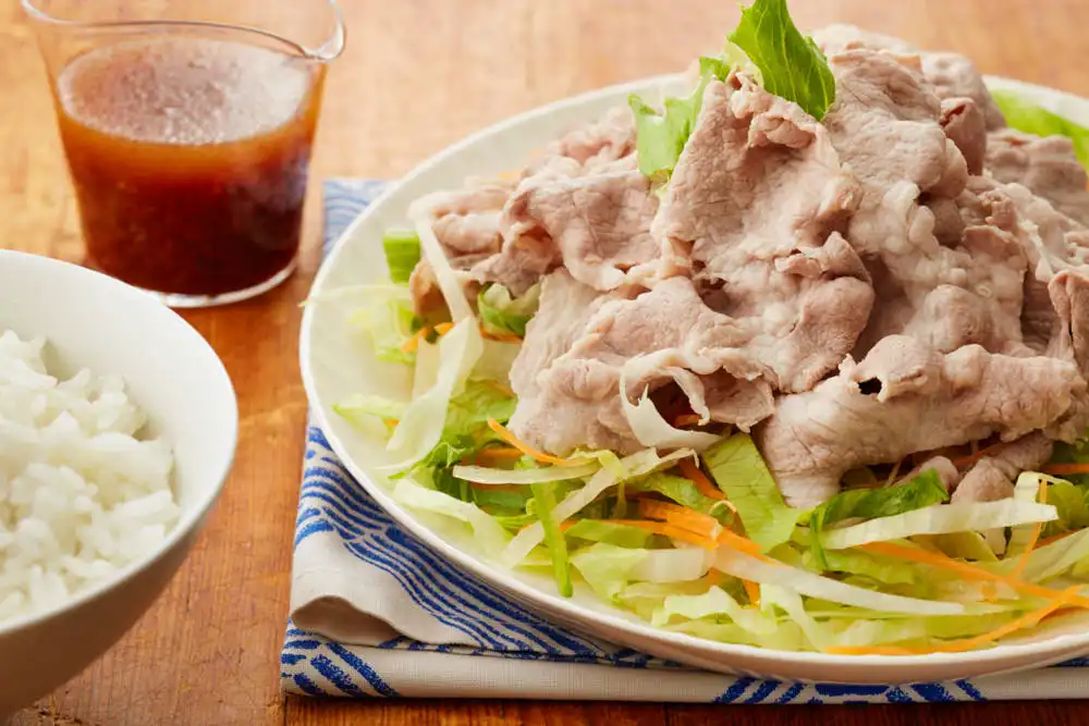 ヘルシードレッシングのしゃぶしゃぶサラダ