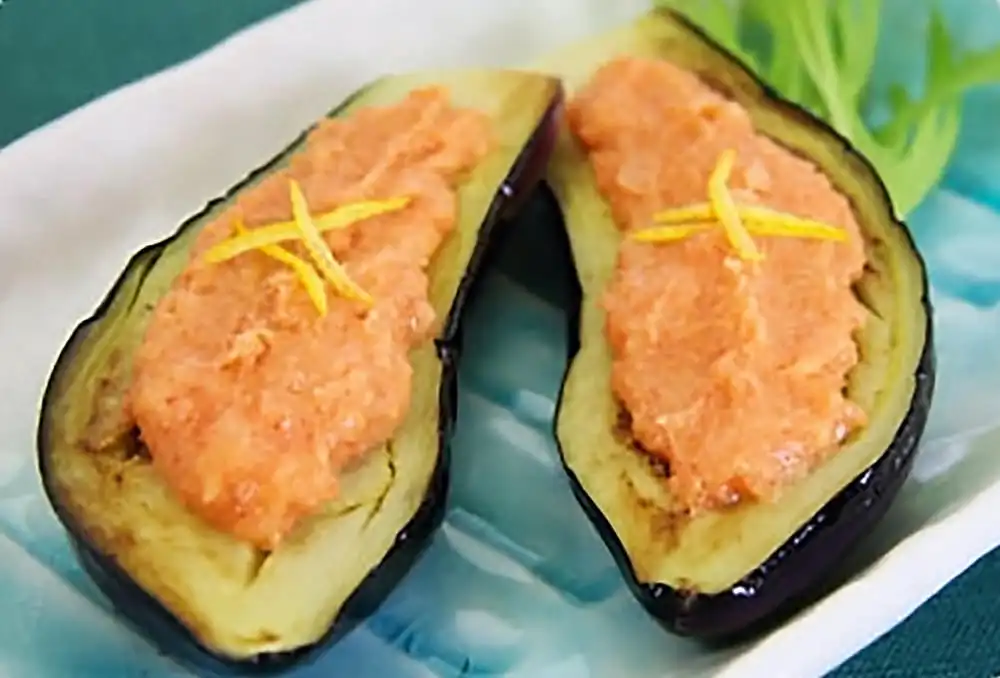 なすの田楽明太風味