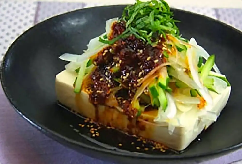 きゅうりのコリアン冷やっこ