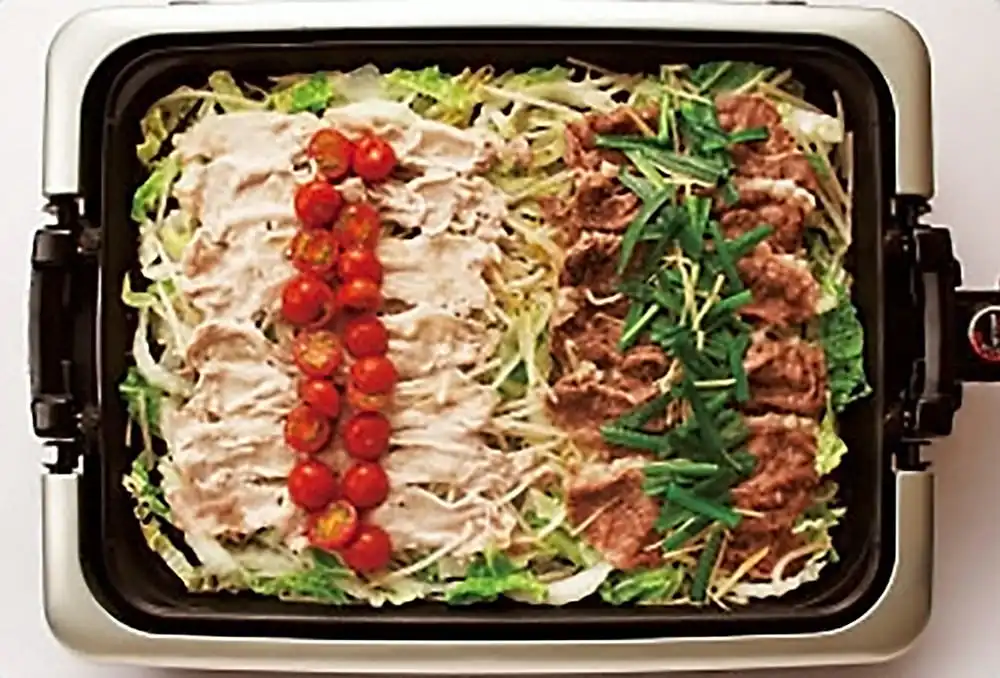 豚トマ＆牛にらの蒸し焼肉