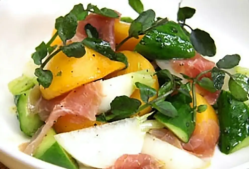 柿とかぶの秋サラダ