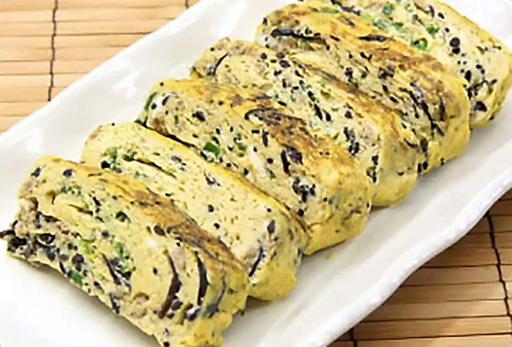 ひじきと鶏肉の親子焼き