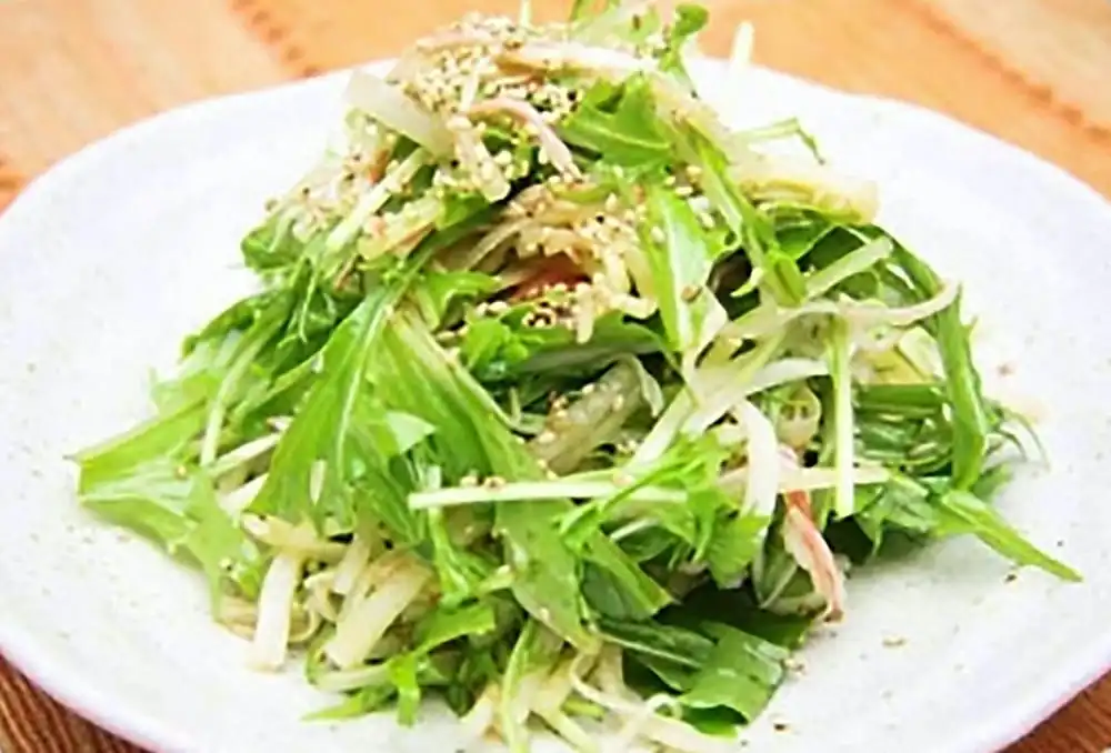 大根と水菜のしゃきしゃきサラダ