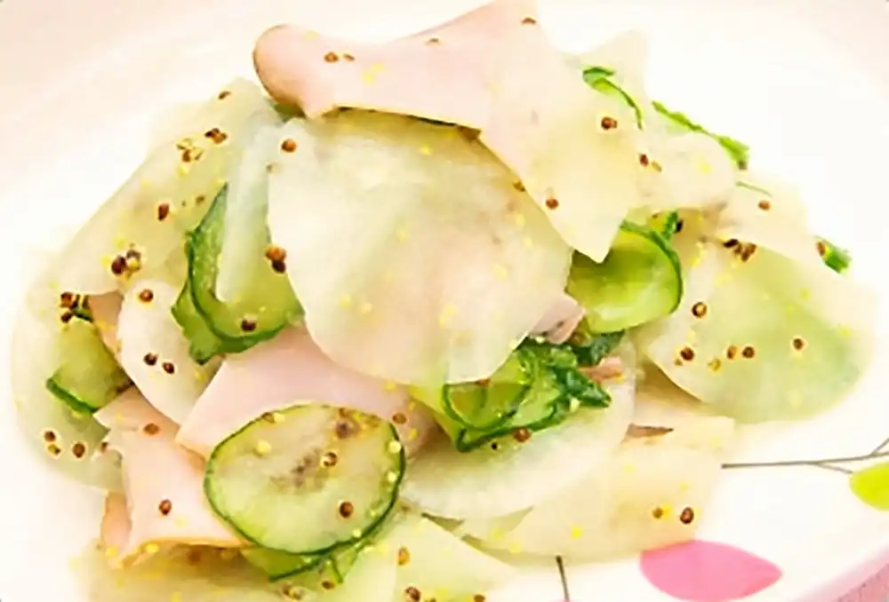 大根とハムのサラダ