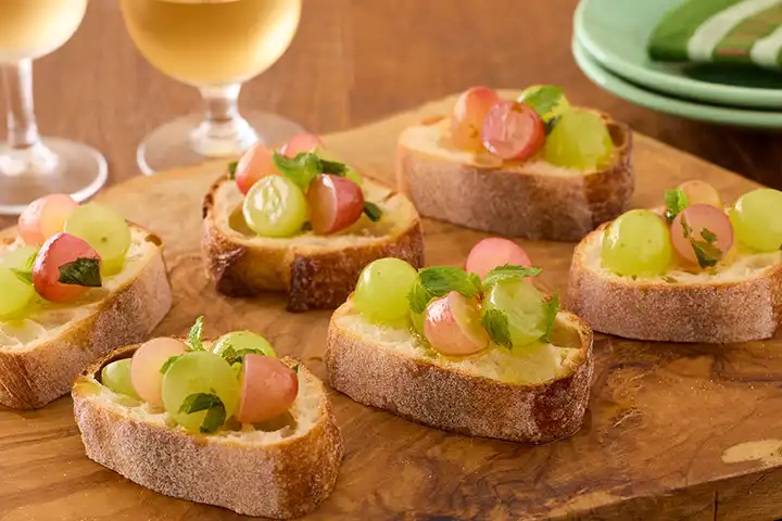 ぶどうのブルスケッタ