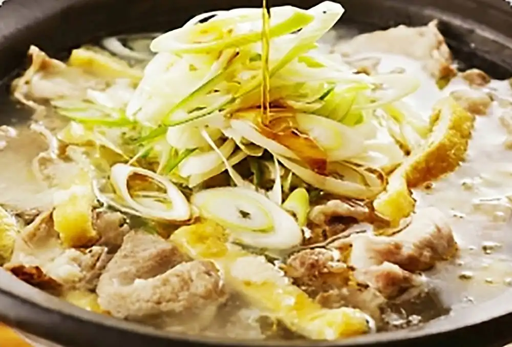 豚肉のごまねぎ塩麹鍋