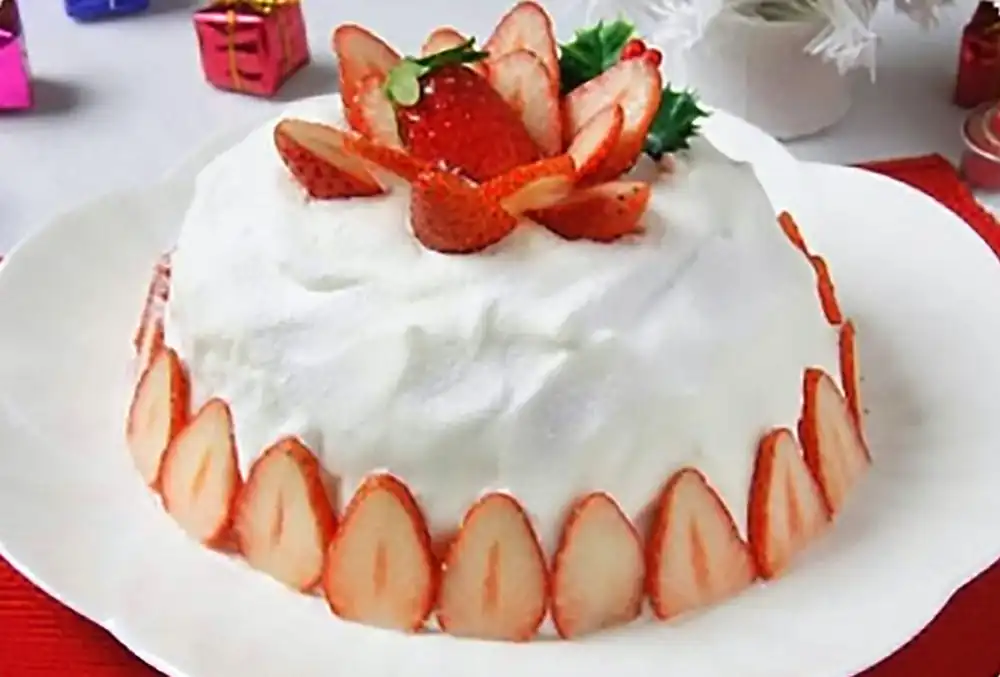 炊飯器とグレープシードオイルでつくるクリスマスケーキ