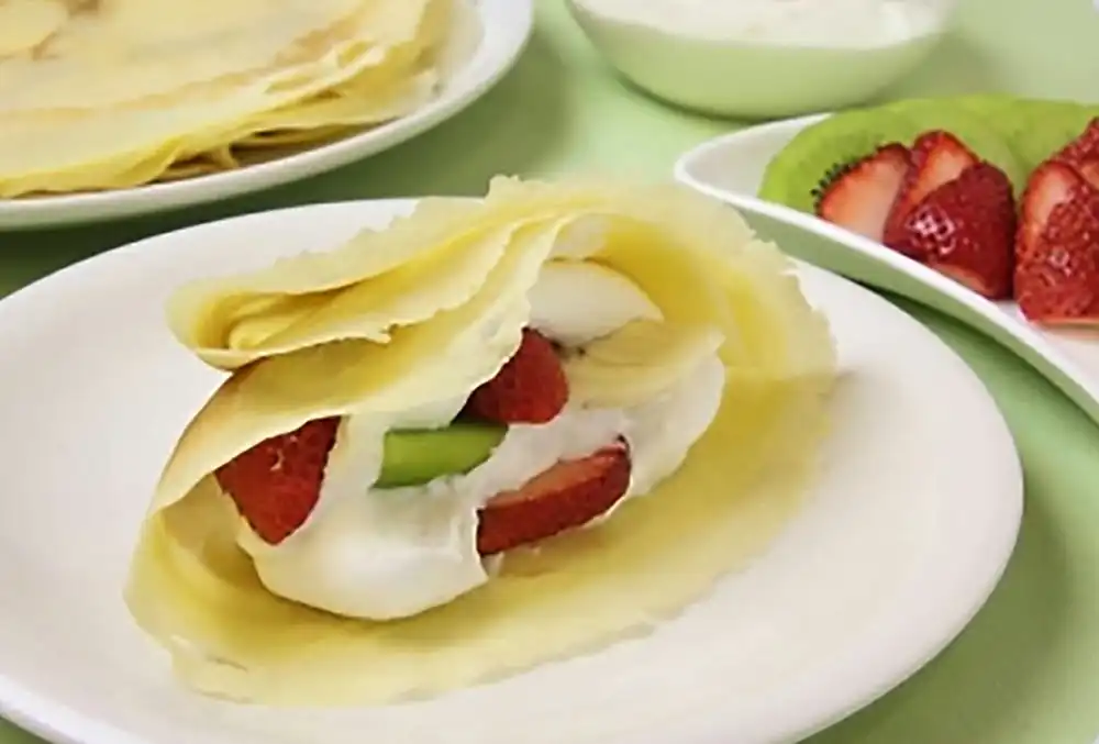 グレープシードオイルでつくるクレープ