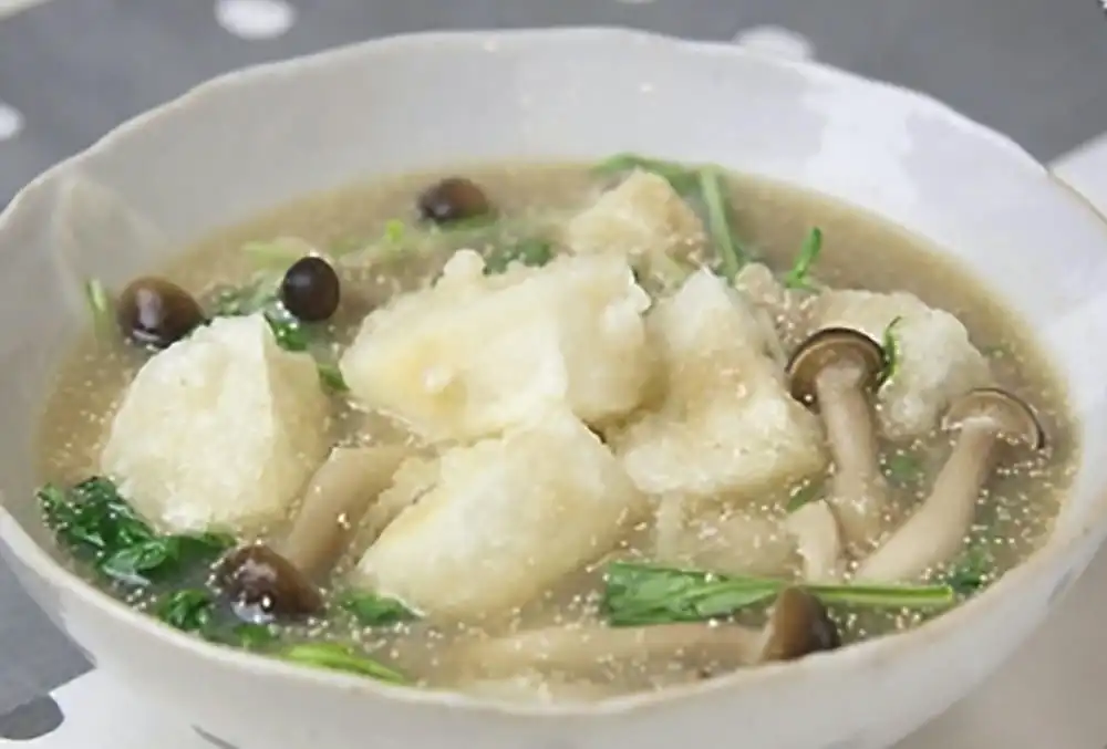 たらことれんこんのトロトロ揚げ餅