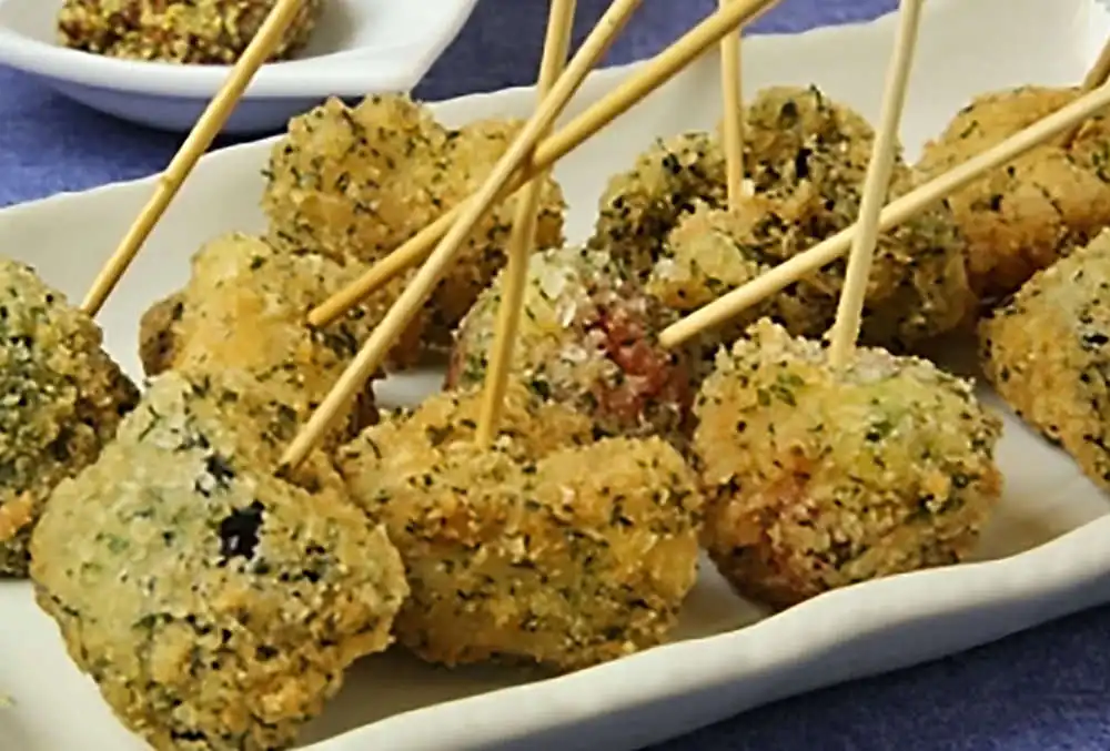 鶏と彩野菜のハーブパン粉揚げ