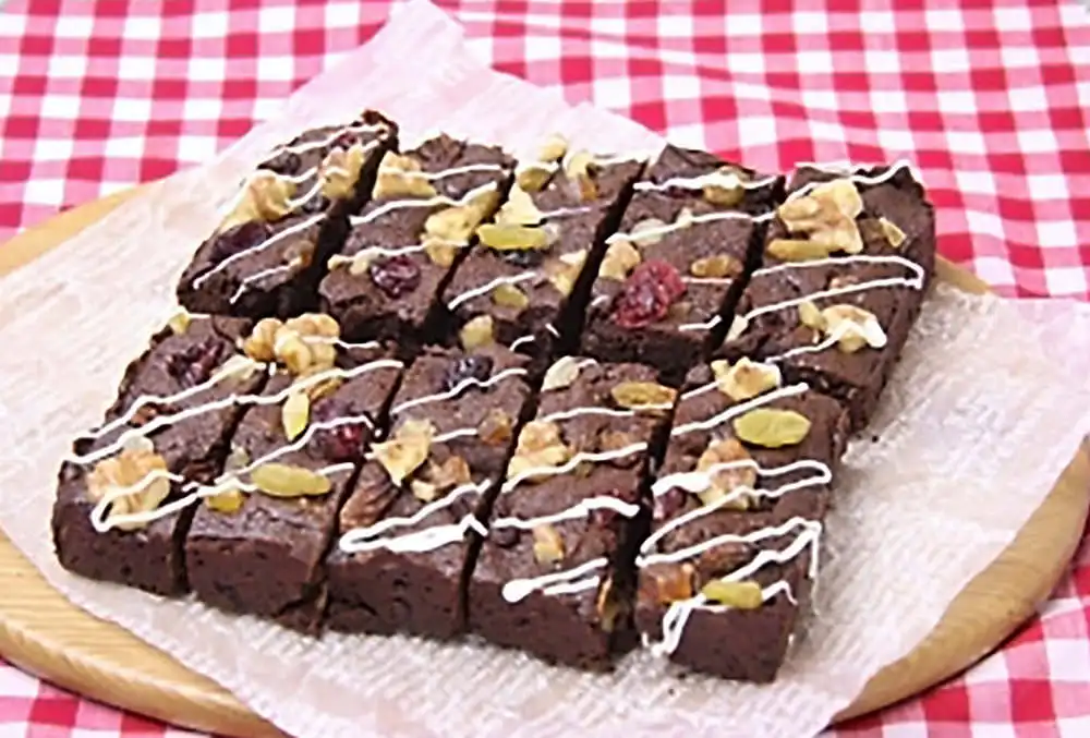 ドライフルーツのブラウニー
