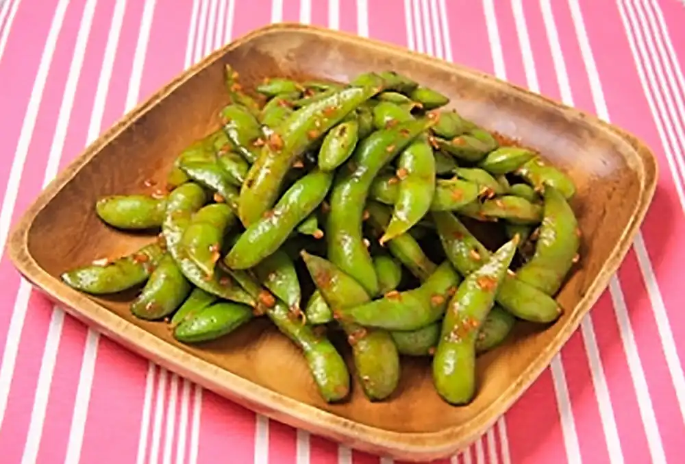 枝豆のガーリック炒め