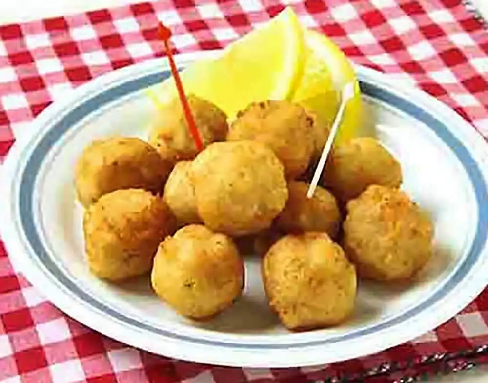 れんこんとえびのチーズもち