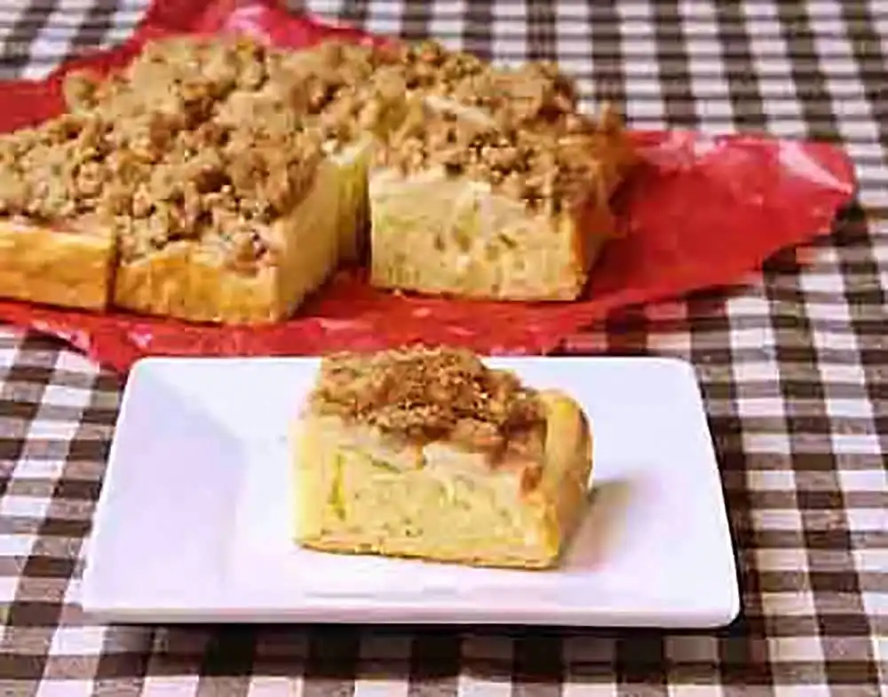 ジンジャーアップルクランブルケーキ