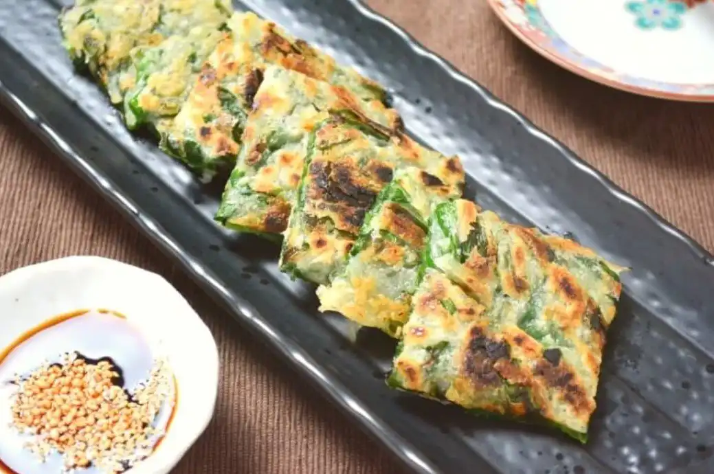 海鮮チヂミのアマニブレンド油焼き