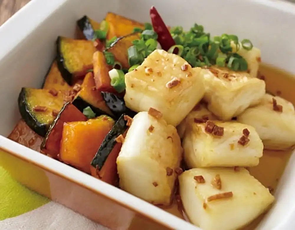 はんぺんとかぼちゃのゴヒージョ