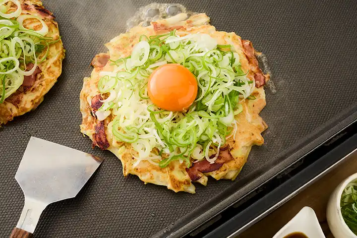 白菜のふわとろお好み焼き