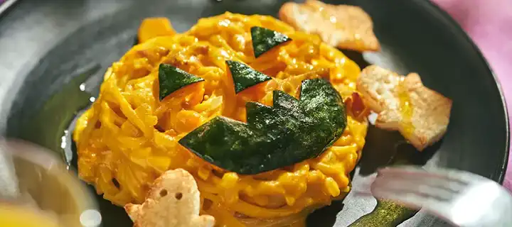 かぼちゃのハロウィンパスタ