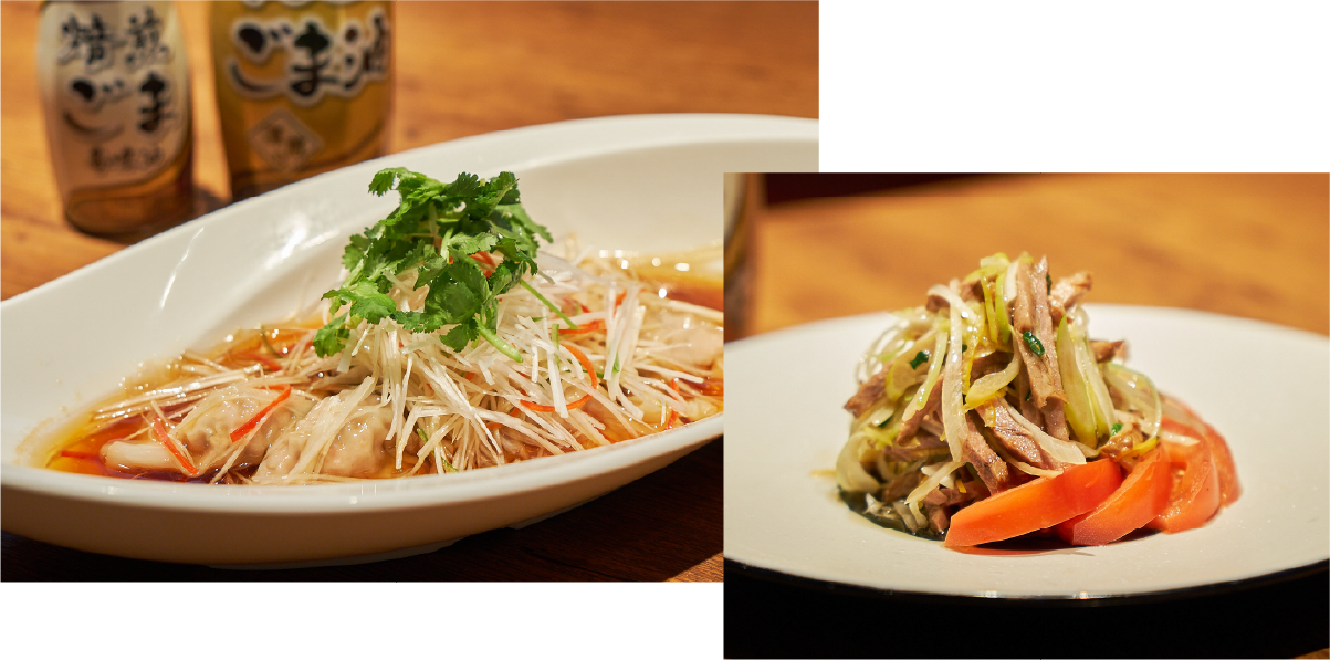 このごま油で本格的な味わいに