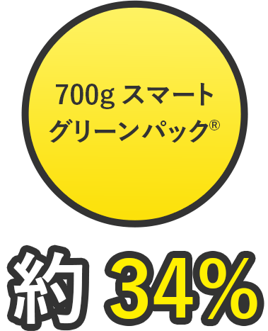 700gスマートグリーンパック®  約34%